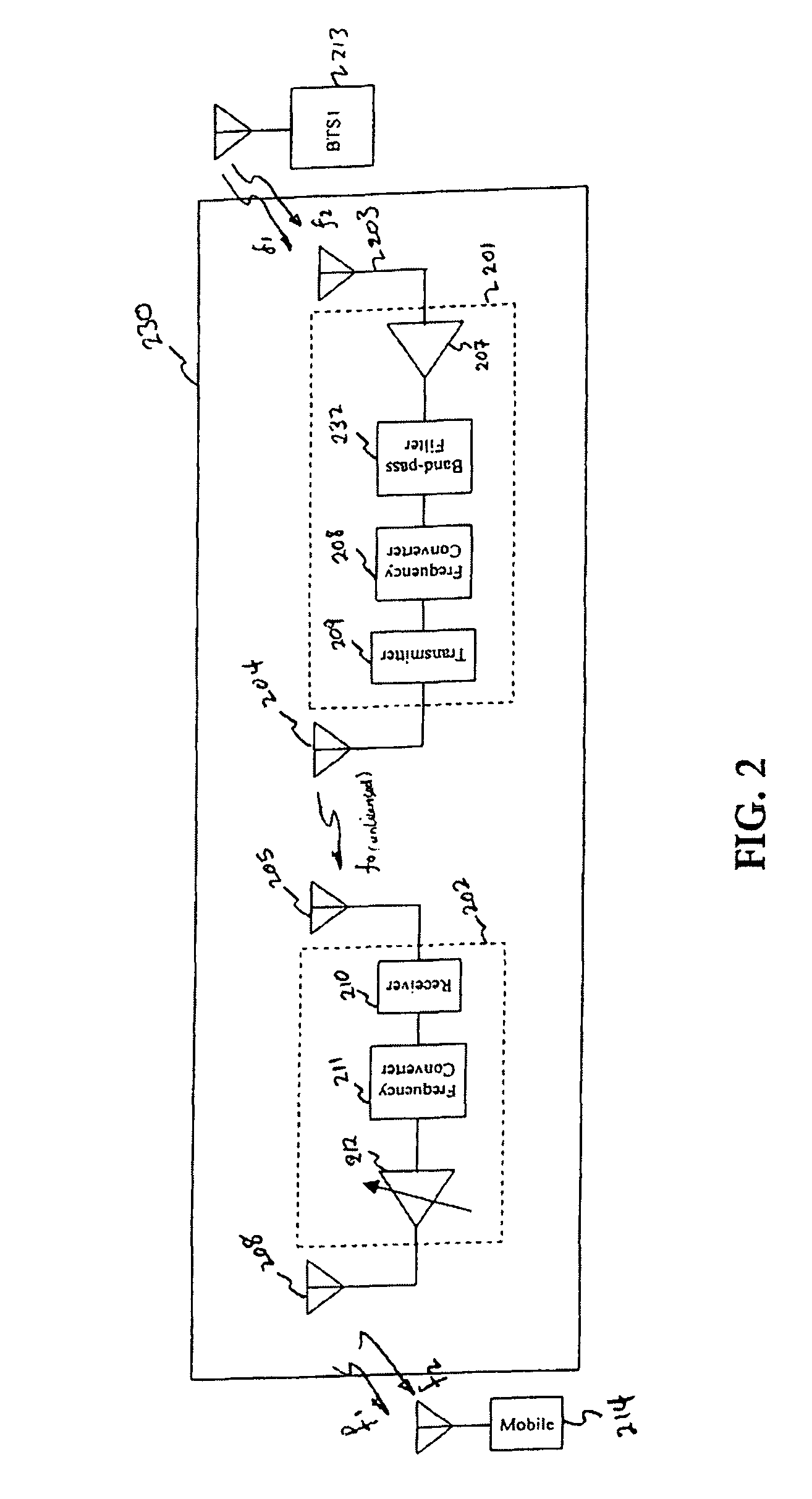 Short-range cellular booster