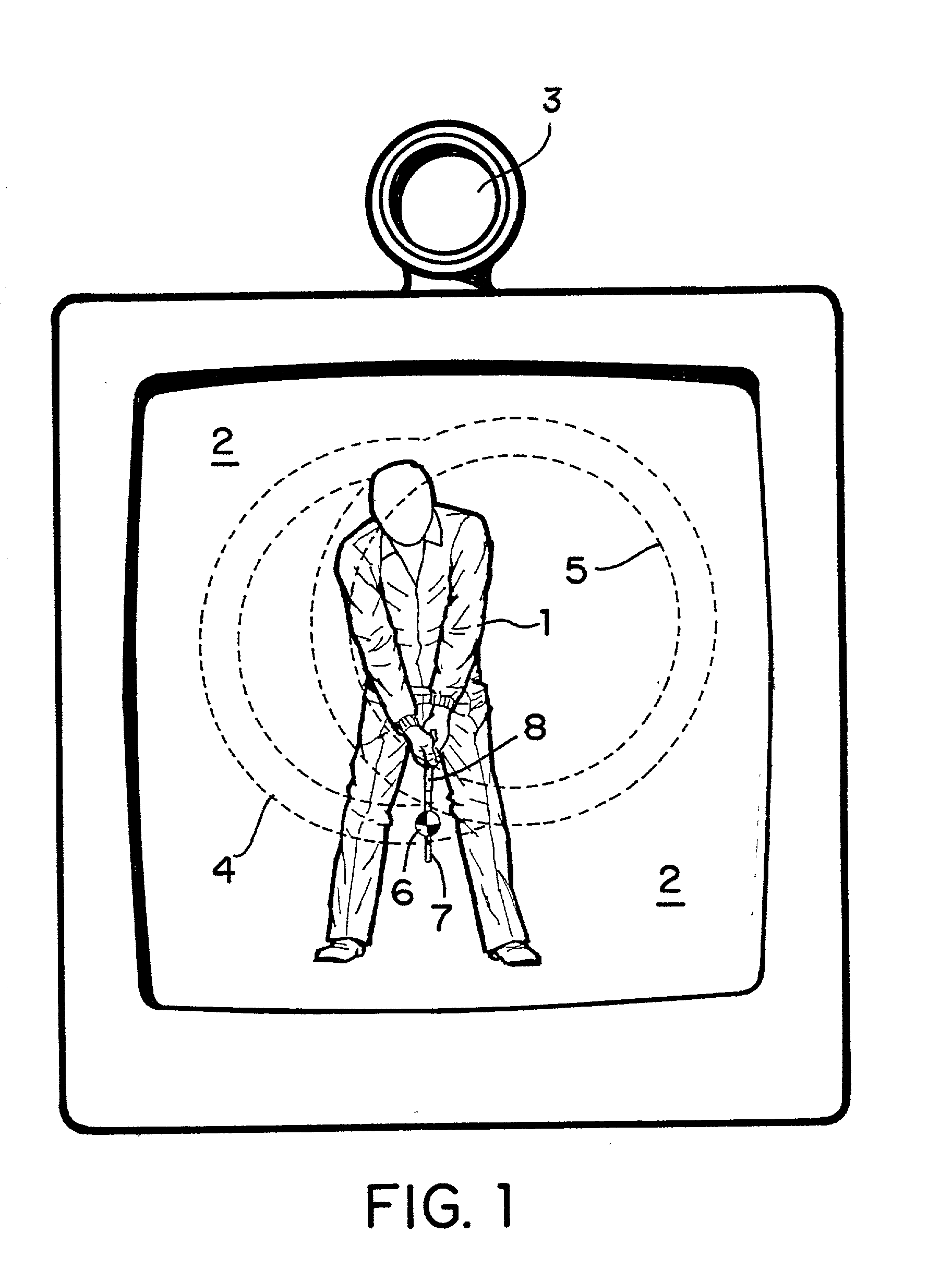 Interactive method and apparatus for tracking and analyzing a golf swing