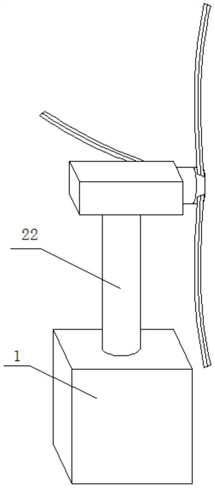 Wind driven generator yawing device