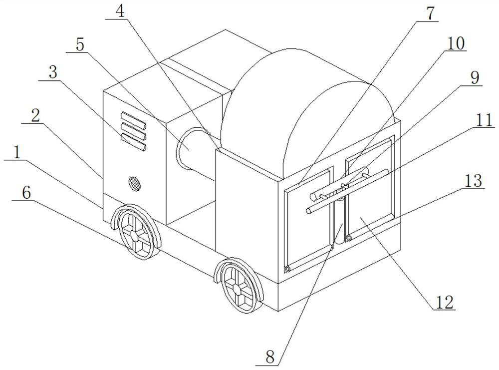 Special recycling device for landscaping engineering garbage