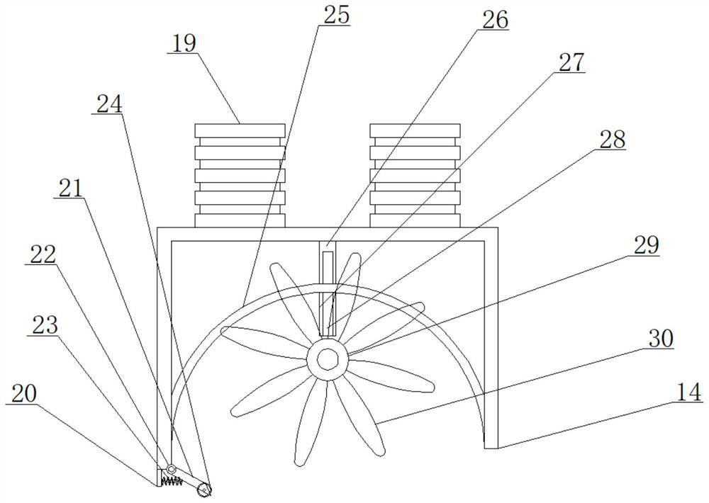 Special recycling device for landscaping engineering garbage