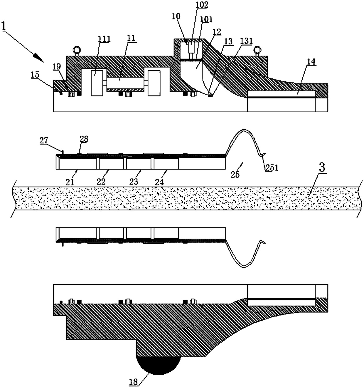 Repair apparatus and repair method specific to high-altitude cable insulation layer aging