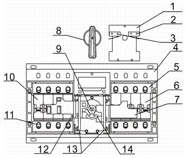 Dual supply transfer switch for novel transfer operating mechanism