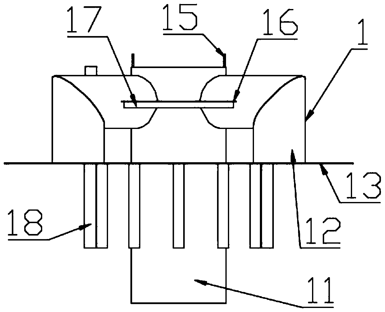 A liquid-sealed safety breathing valve with positive and negative pressure backflow