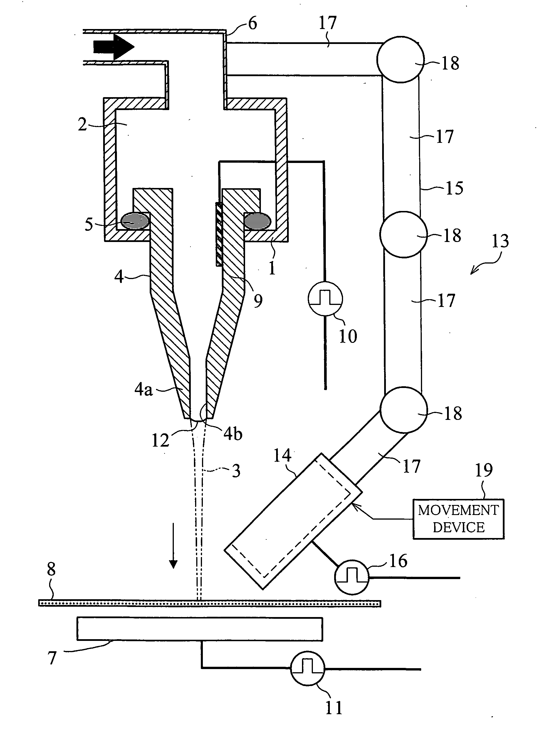 Electrostatic attraction fluid ejecting method and apparatus