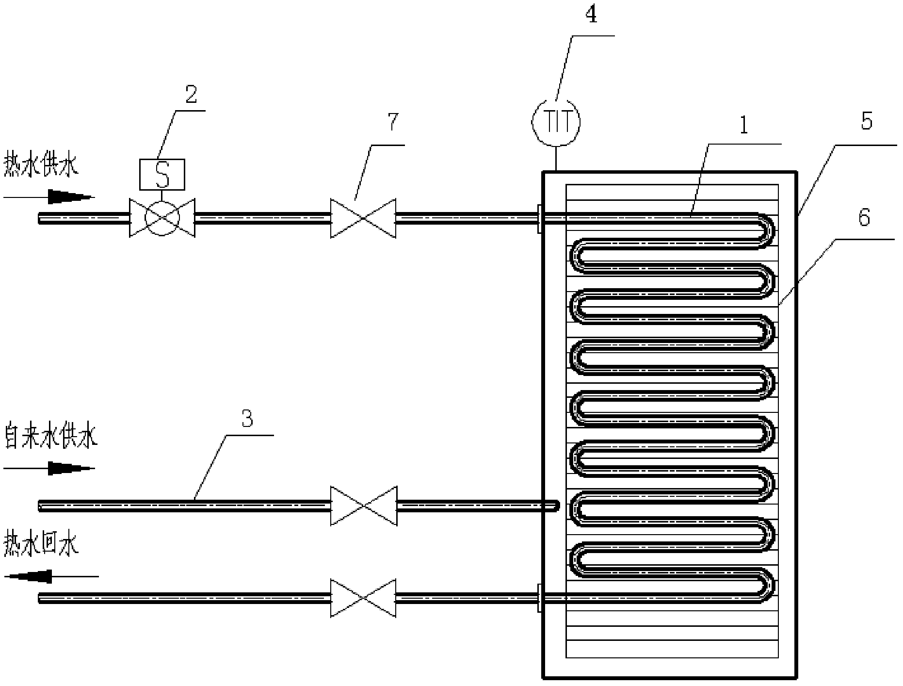 Pool heating device and water temperature control method