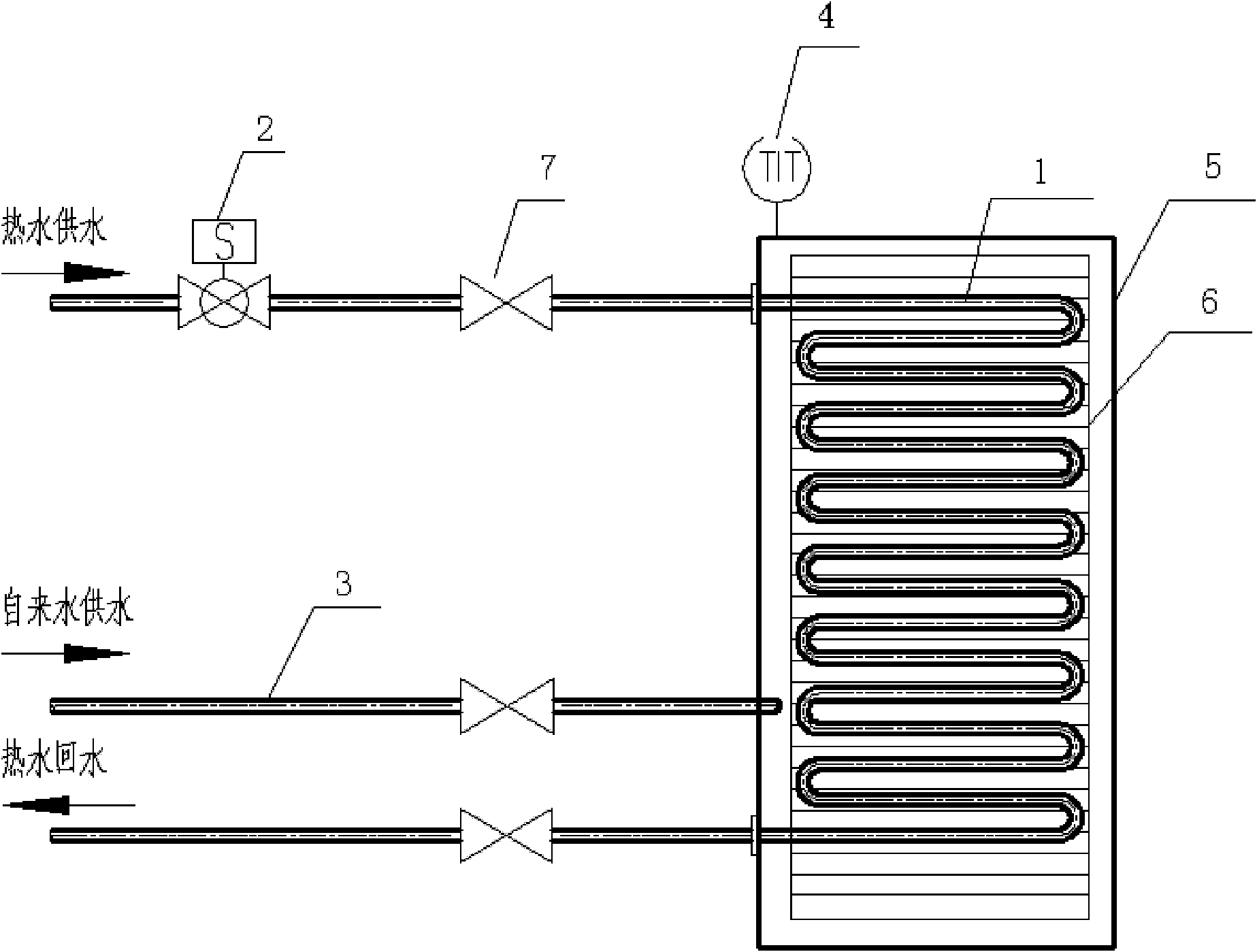 Pool heating device and water temperature control method