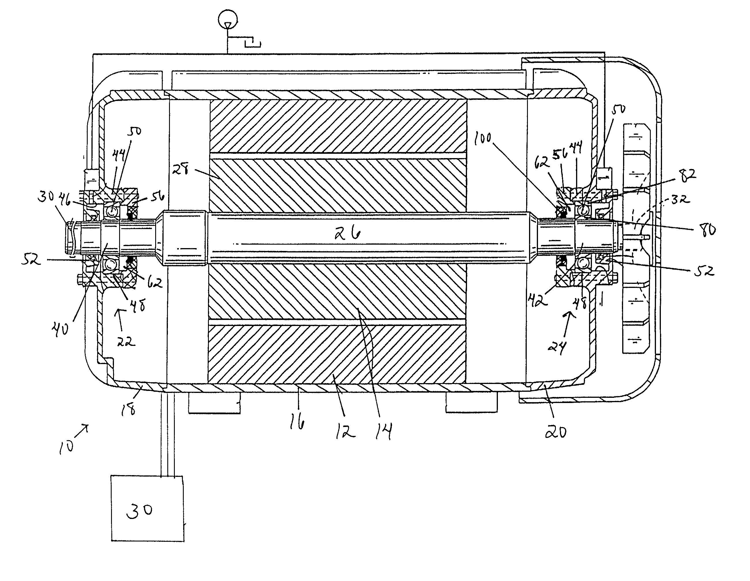 System and method of reducing bearing voltage