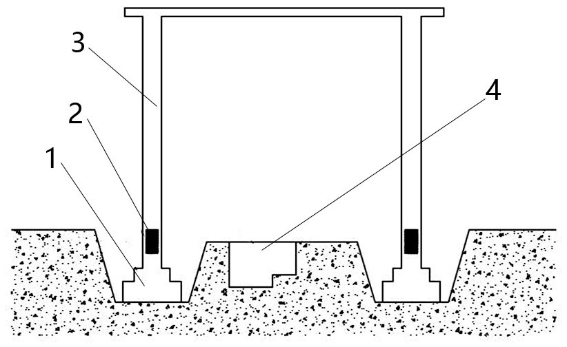 Construction method for water pump house foundation of frame structure