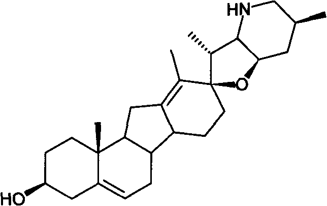 A kind of preparation method of cyclopamine