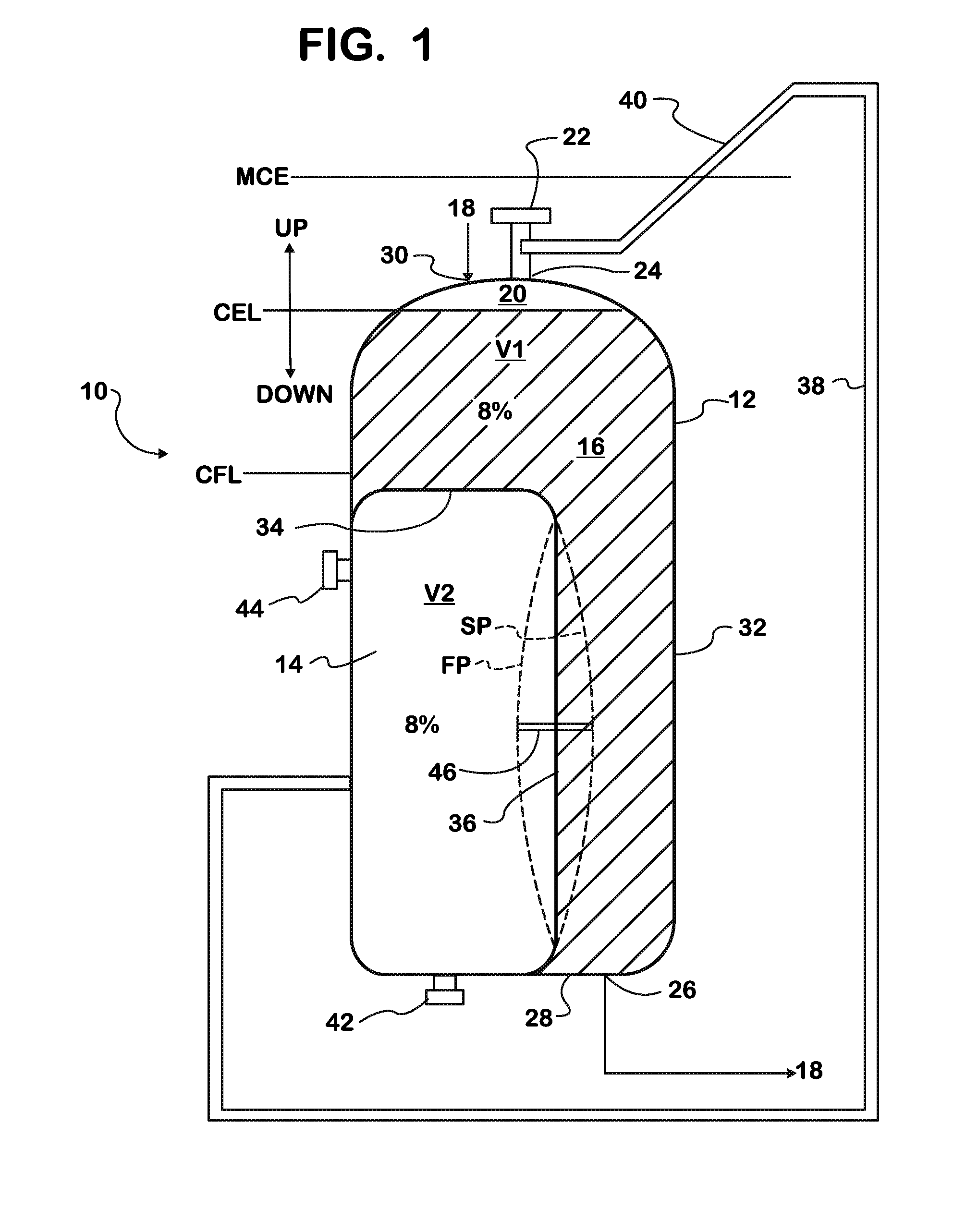 Expansion tank for vehicle cooling system