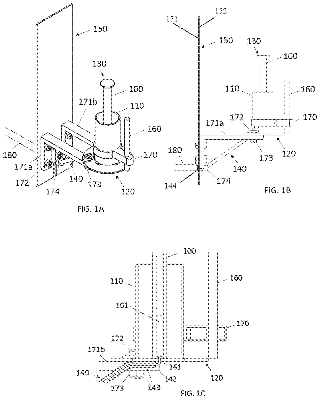 Wide-beam antenna with modular main radiator