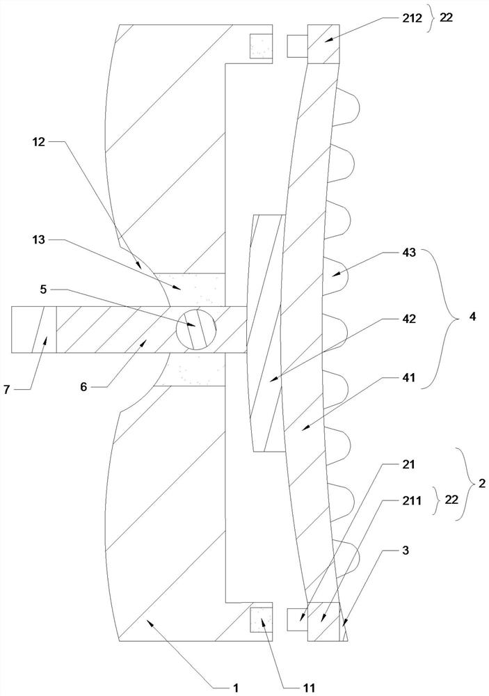 A composite crusher liner device