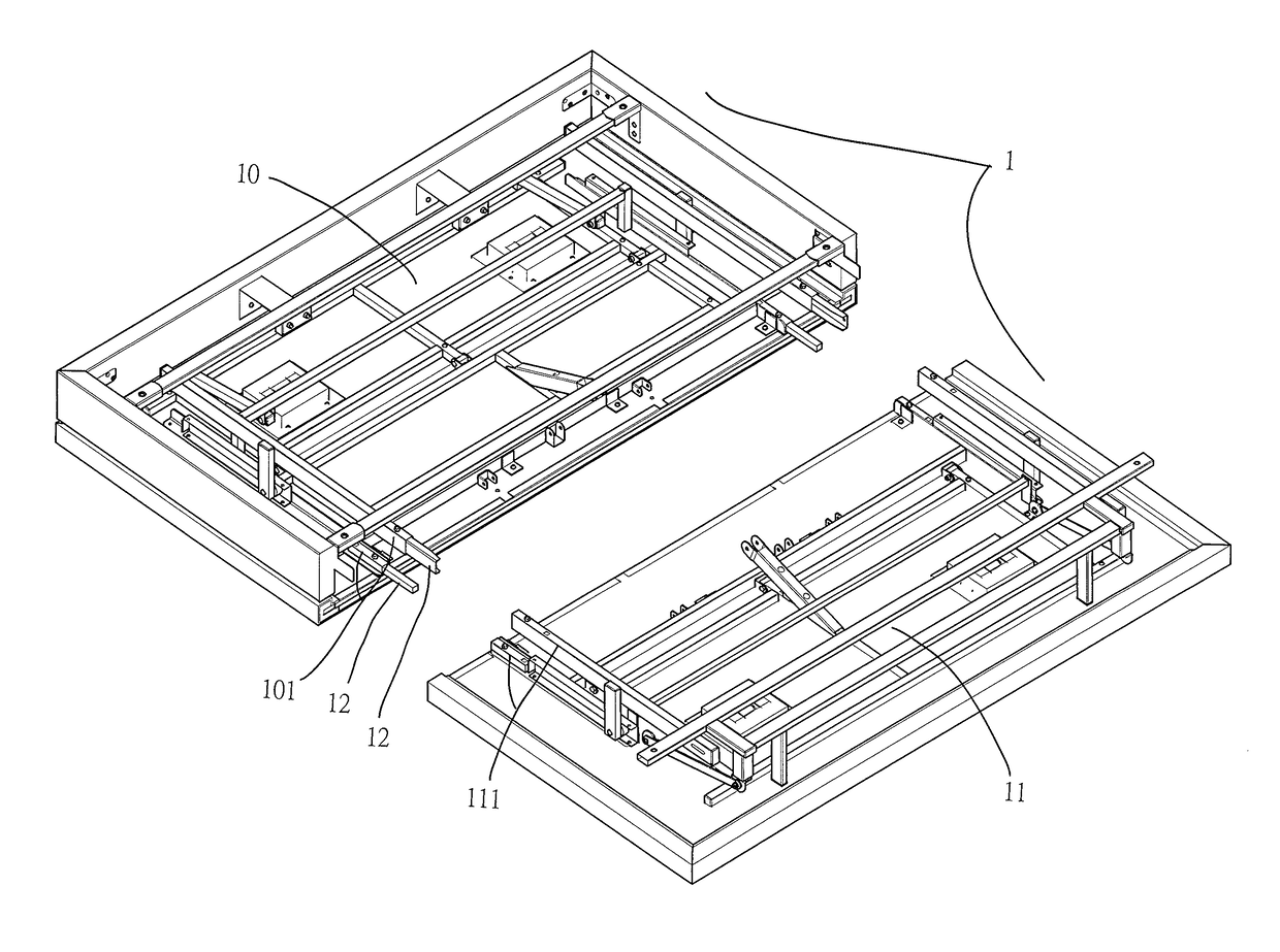 Detachable bed base