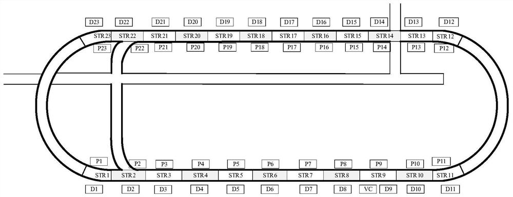 Method and system for acquiring internal stress and strain response data of full-scale ring road