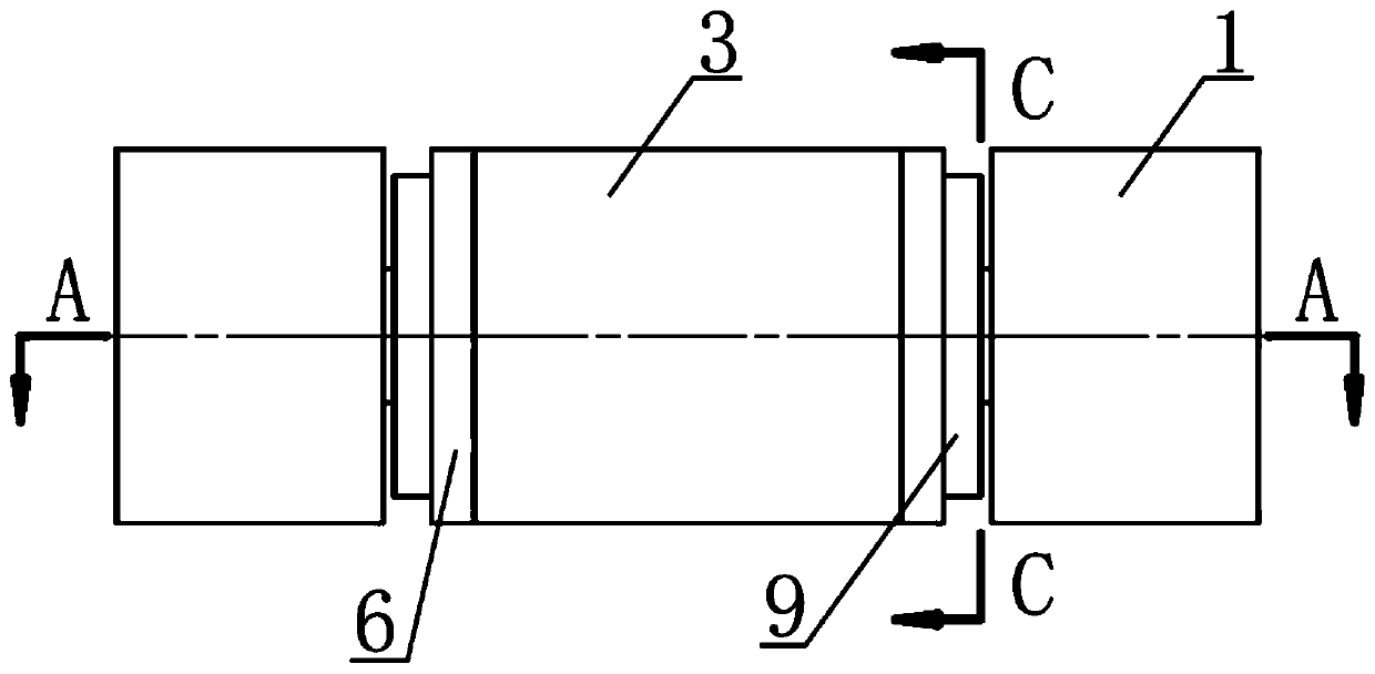 Hexaxial combined pressing sensor