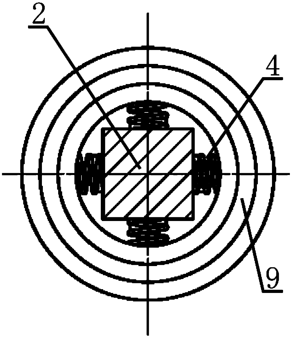 Hexaxial combined pressing sensor