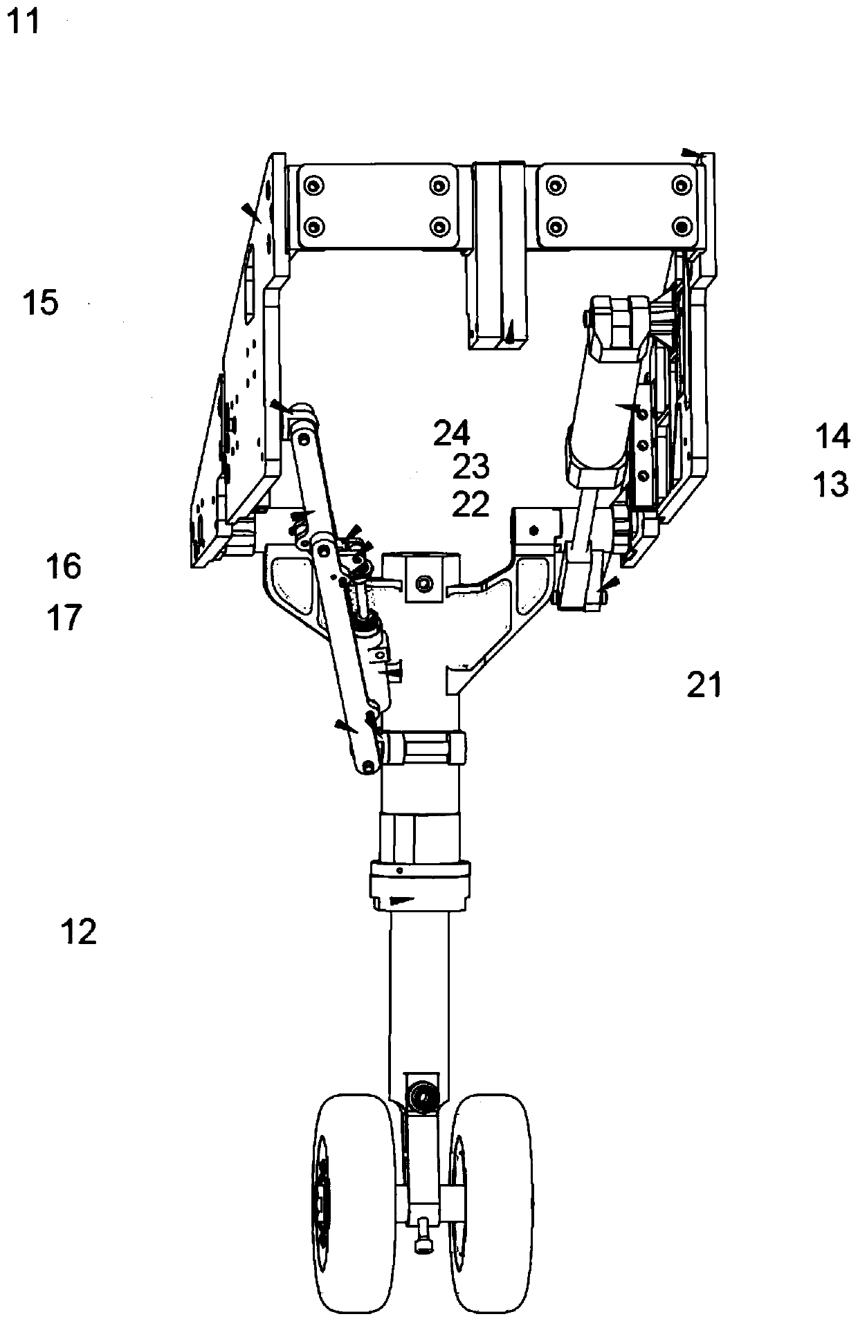 High reliability UAV landing gear retractable system