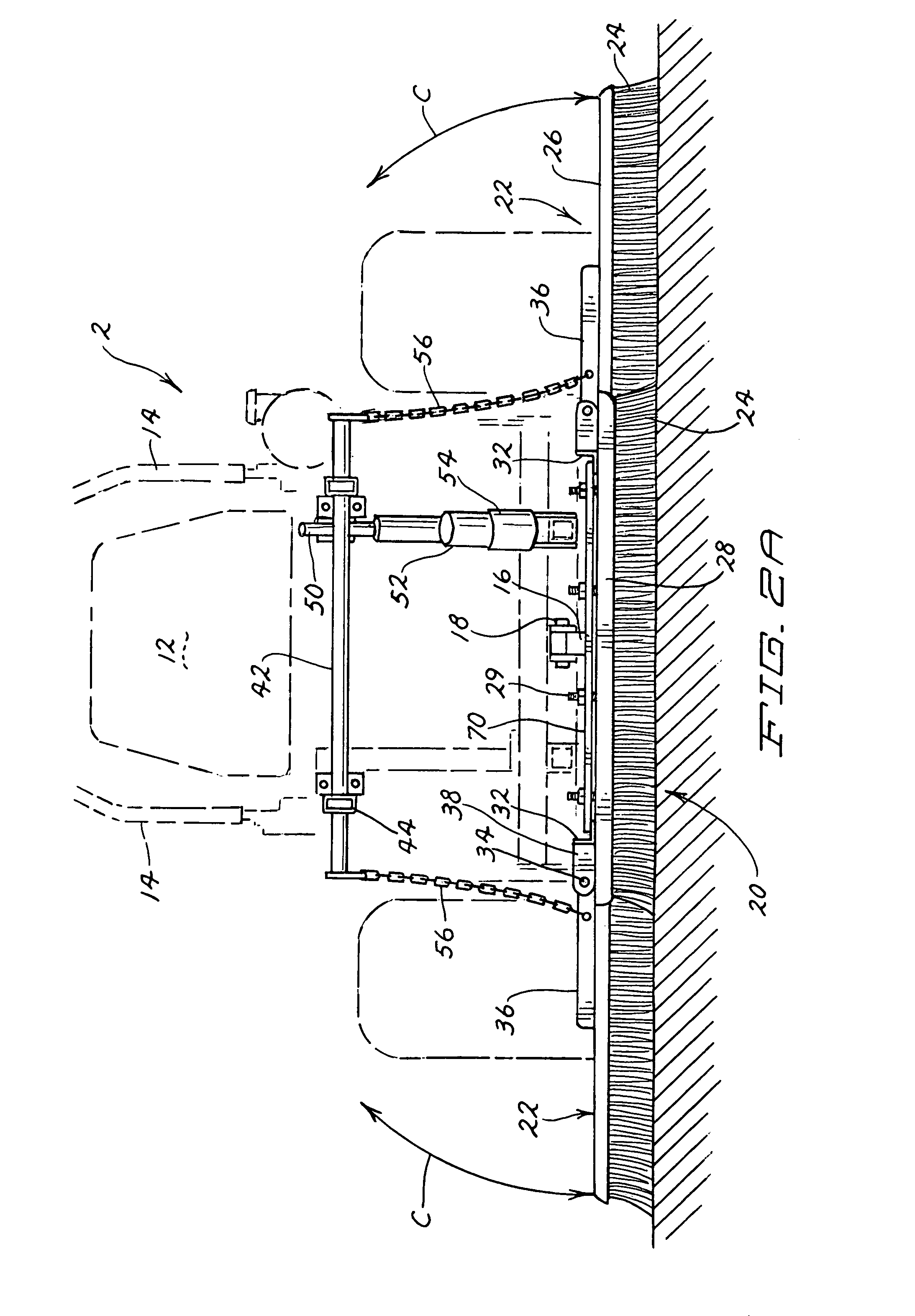 Powered ZRT sand grooming vehicle and grooming brush rake