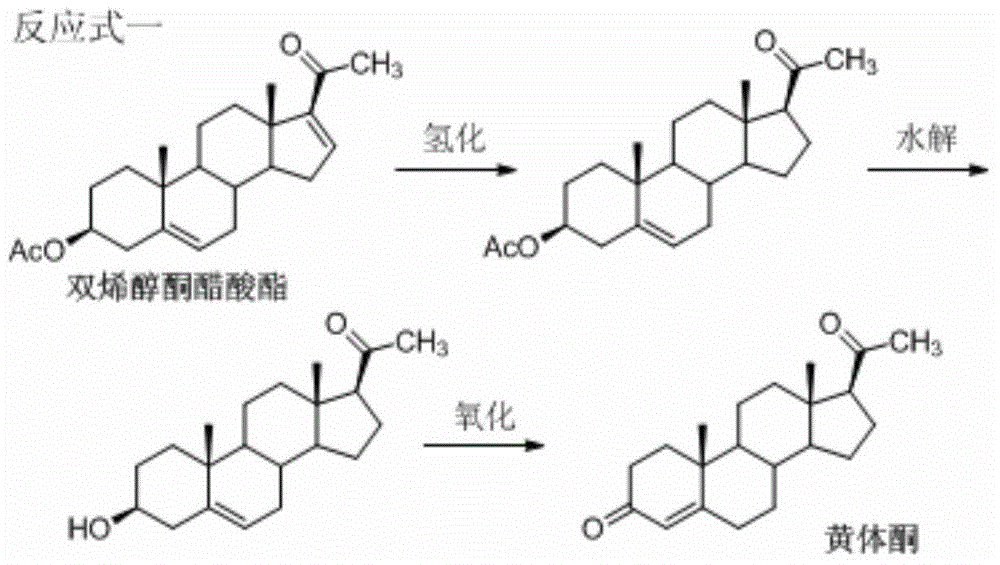 A kind of method for preparing progesterone