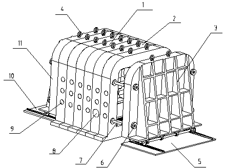 Physical simulation test system for true triaxial rockburst of deep-buried tunnel