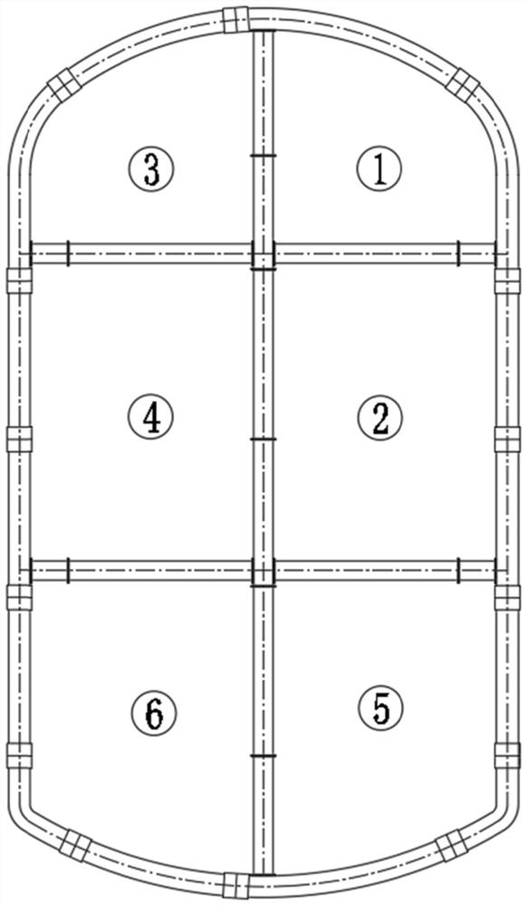 Construction method for cutting and crossing existing vertical shaft through multi-cavern underground excavation channel