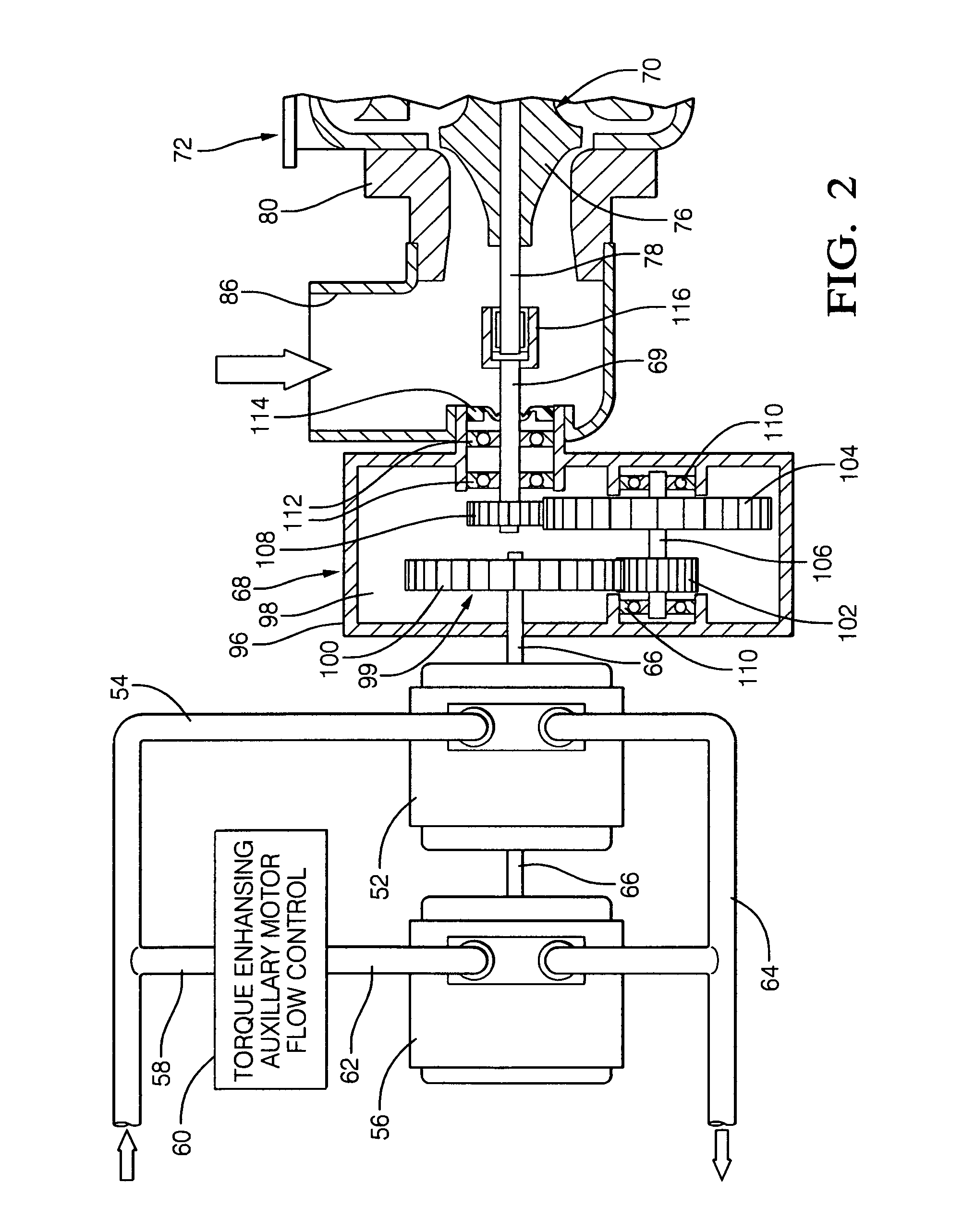 High performance turbo-hydraulic compressor