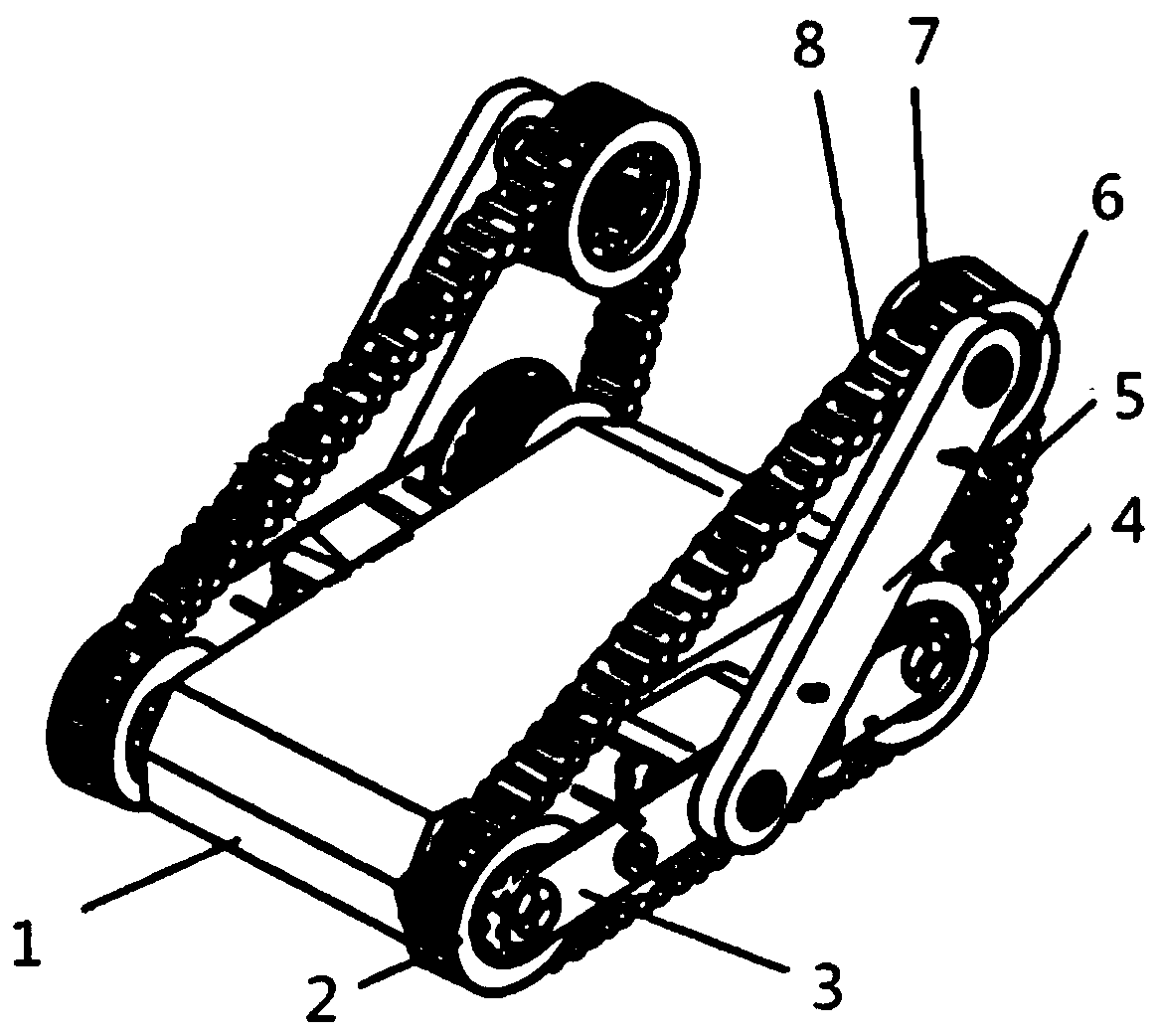 Variable-shape and crawler-type cellar patrol robot