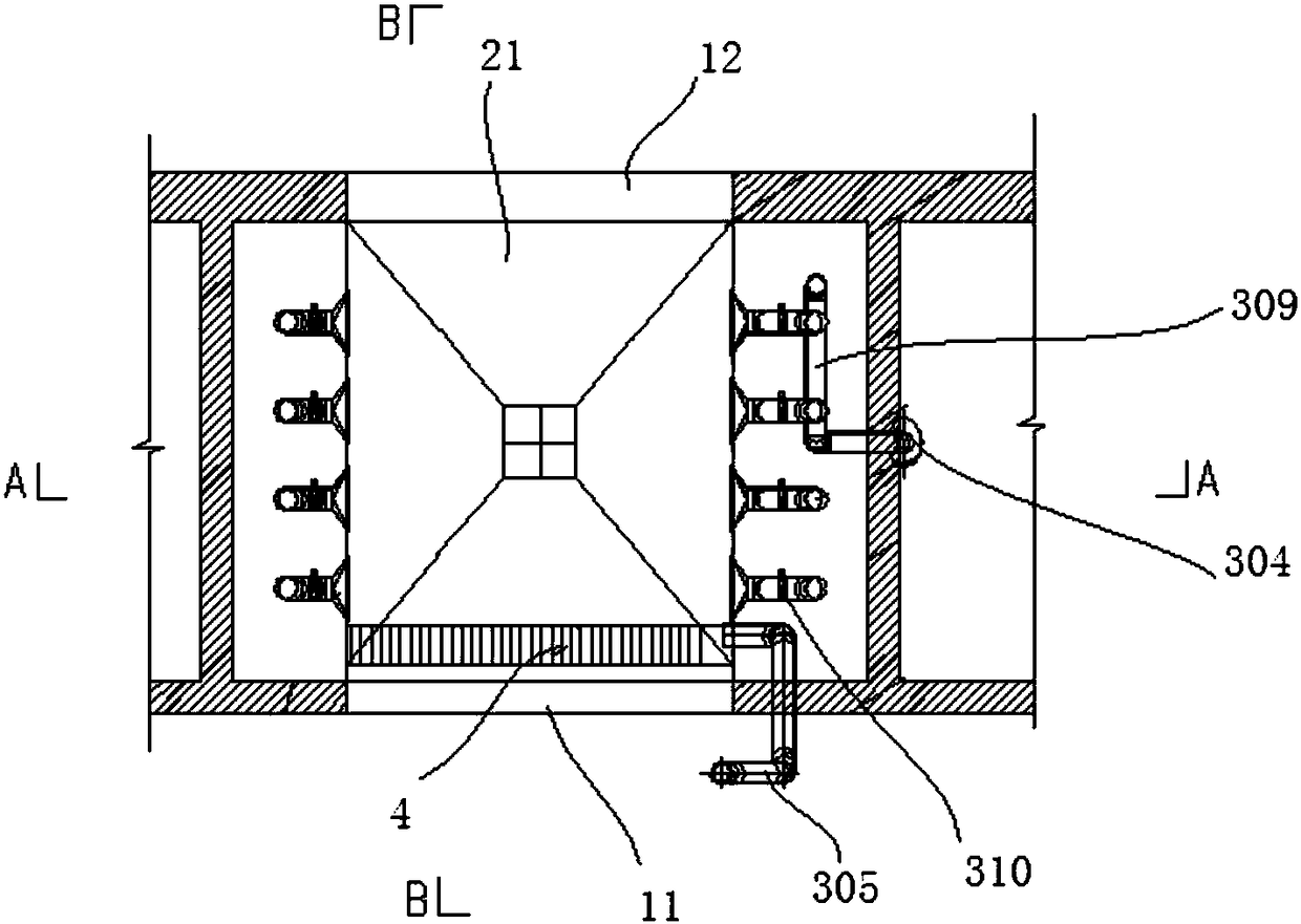 Warehousing system used for truck unloading