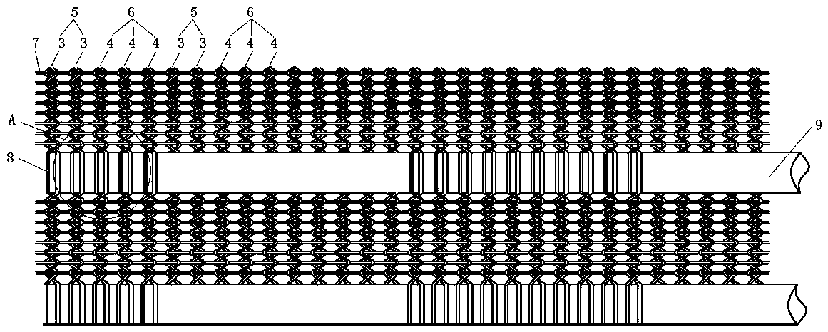 Crawler belt fabric for emergency rescue and application thereof