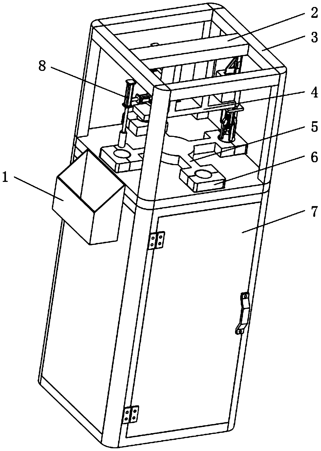 A device for clamping walnuts