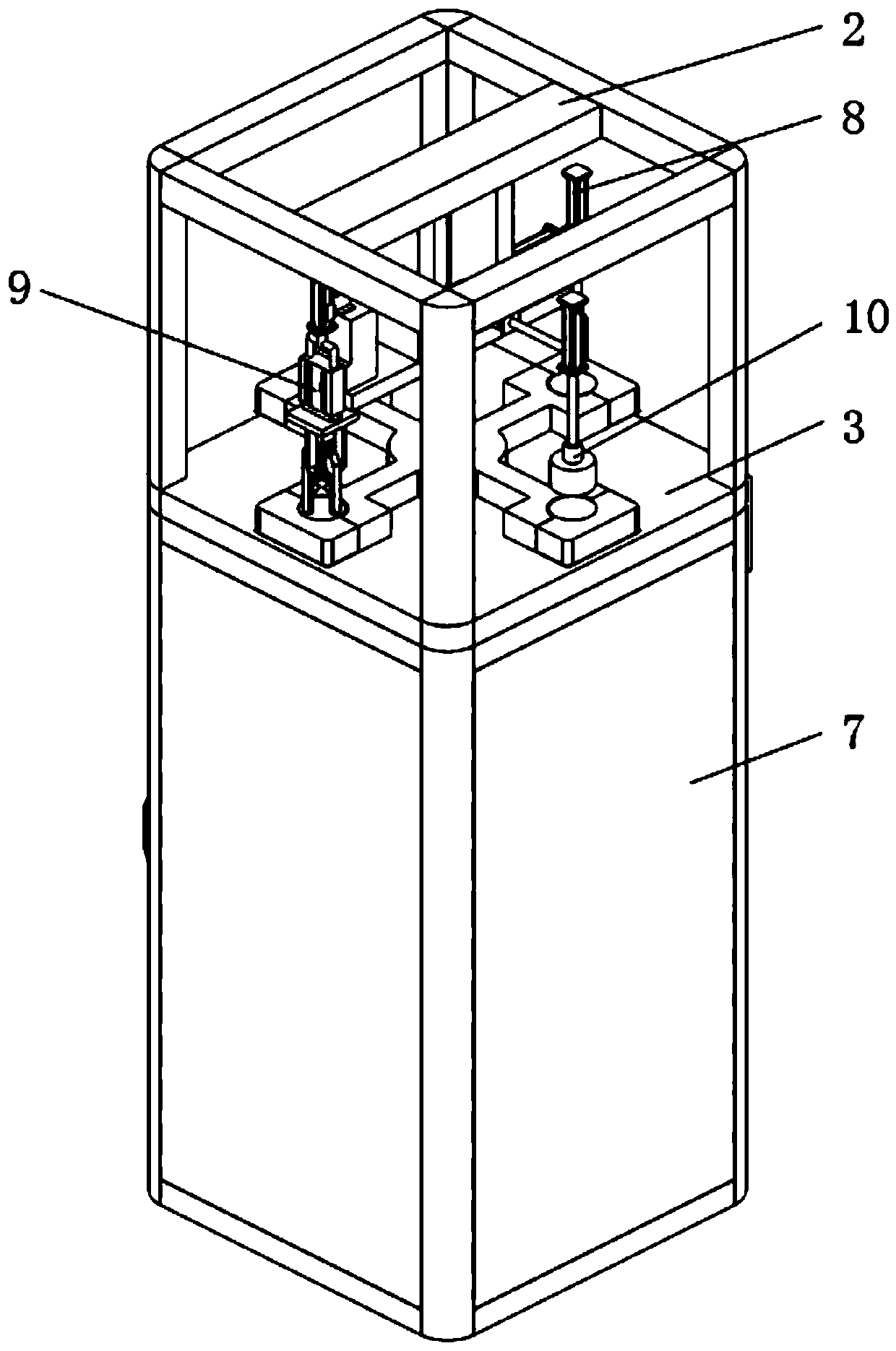 A device for clamping walnuts