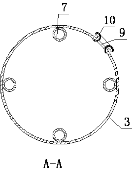 Cable inlet reel device for roller changing trolley