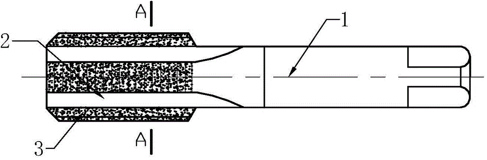 Hard alloy combined screw tap