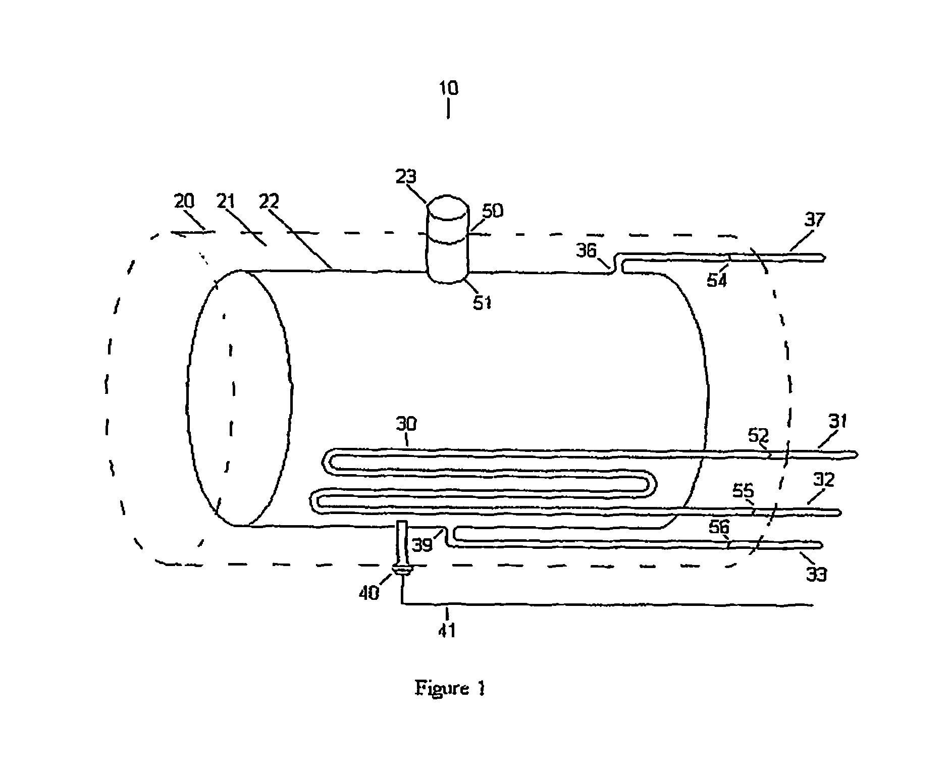 Alternate fuel storage system and method