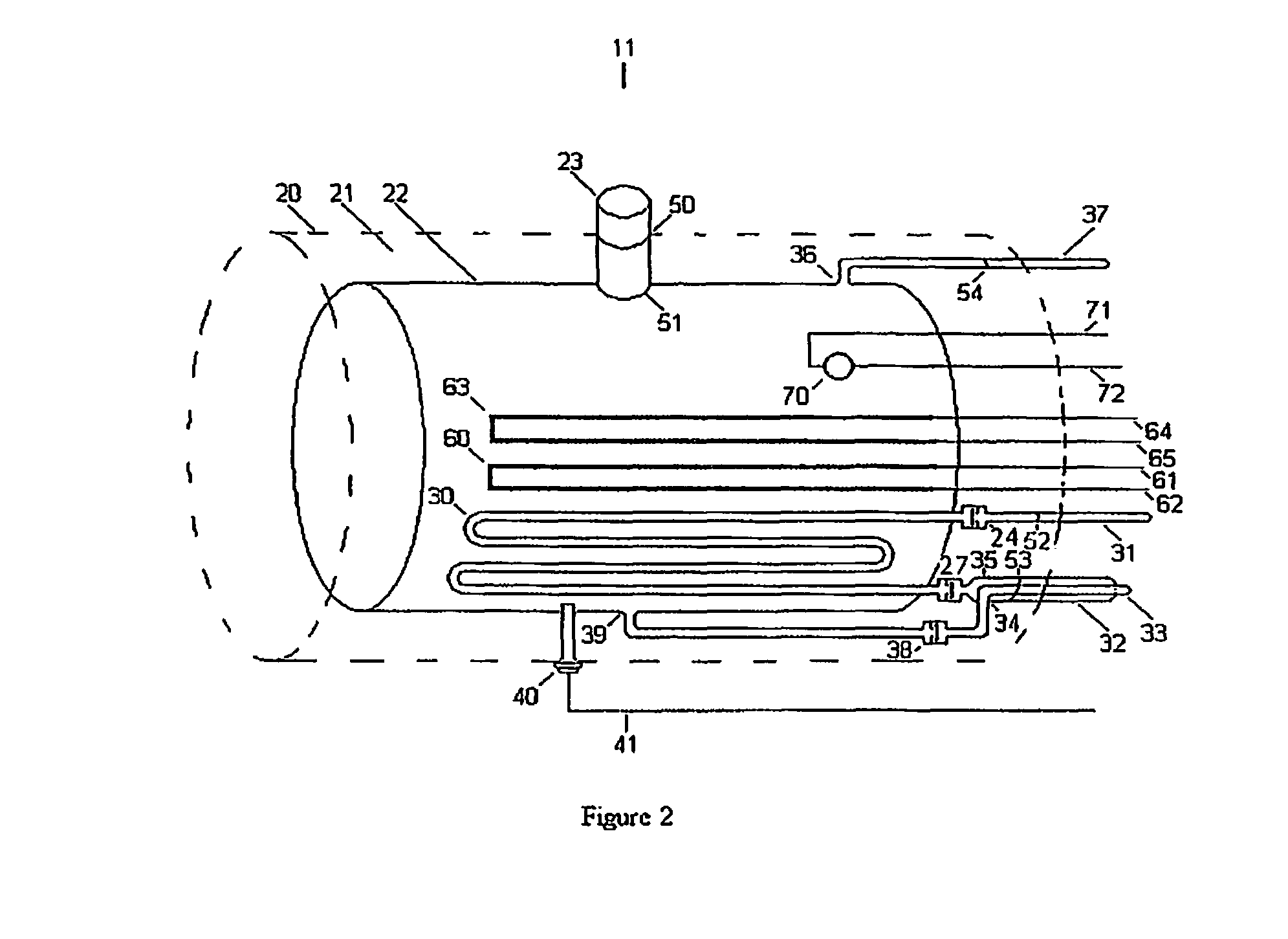 Alternate fuel storage system and method