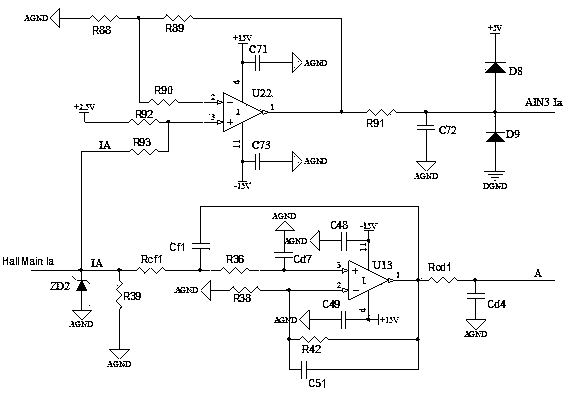 Slave controller based on active module in active hybrid filter device