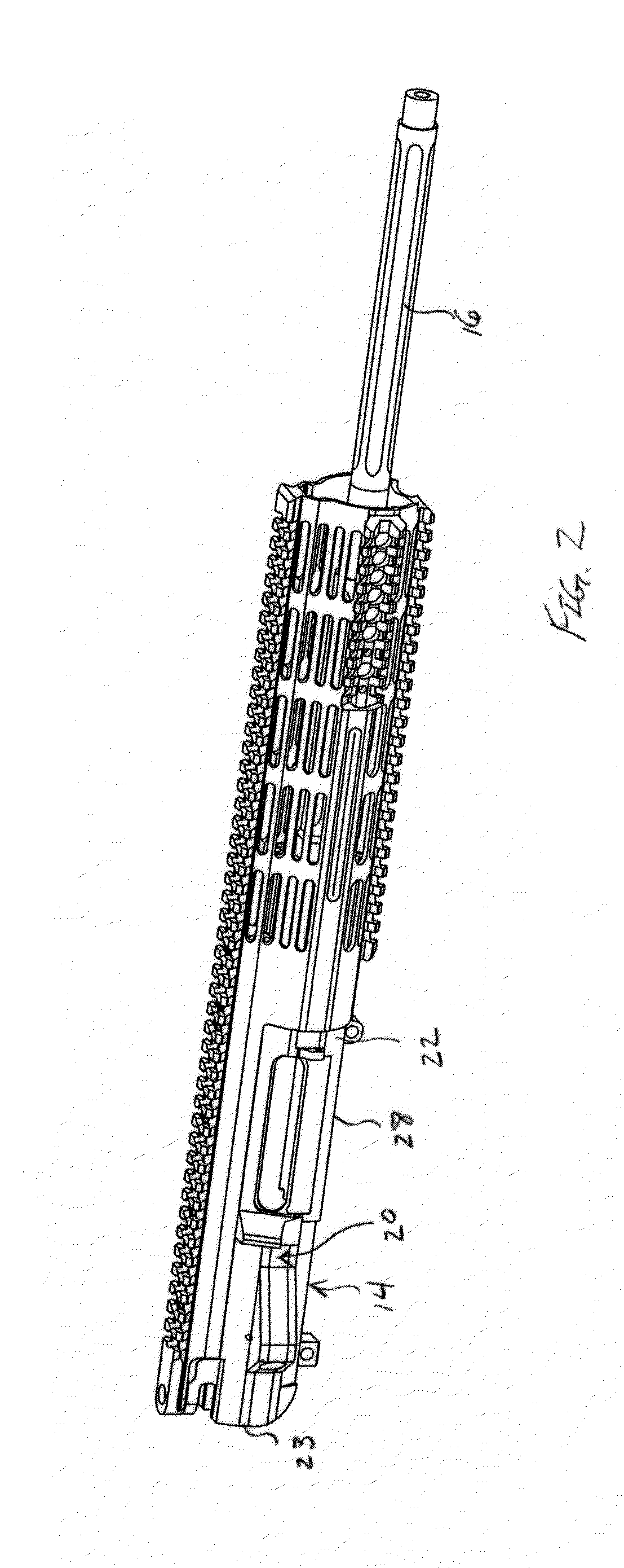 Two piece upper reciever for firearms