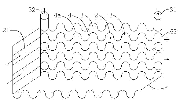 Separator type heat exchange method and separator type heat exchange device