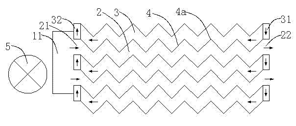 Separator type heat exchange method and separator type heat exchange device