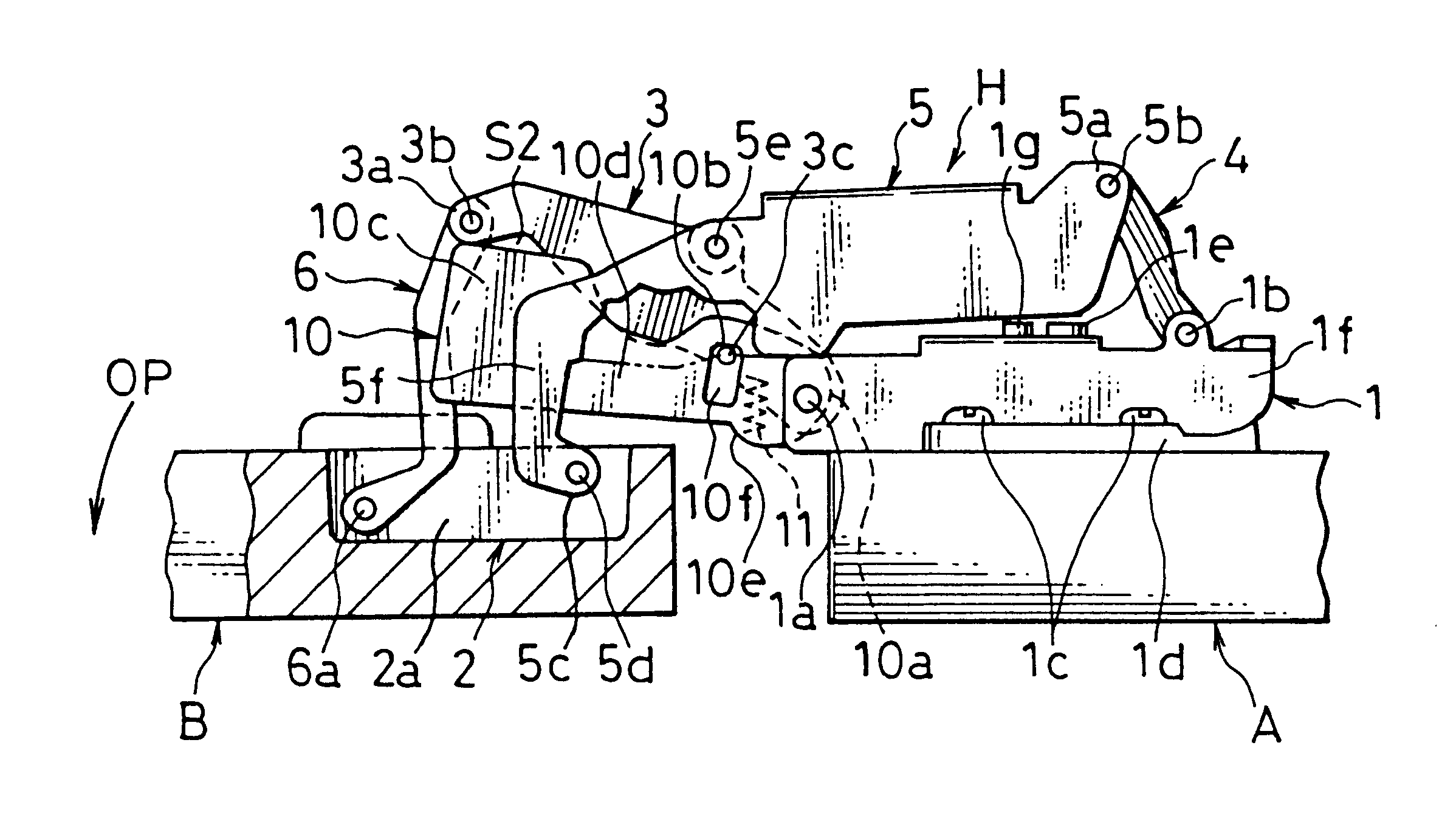 Hinge with a safety shield plate unit