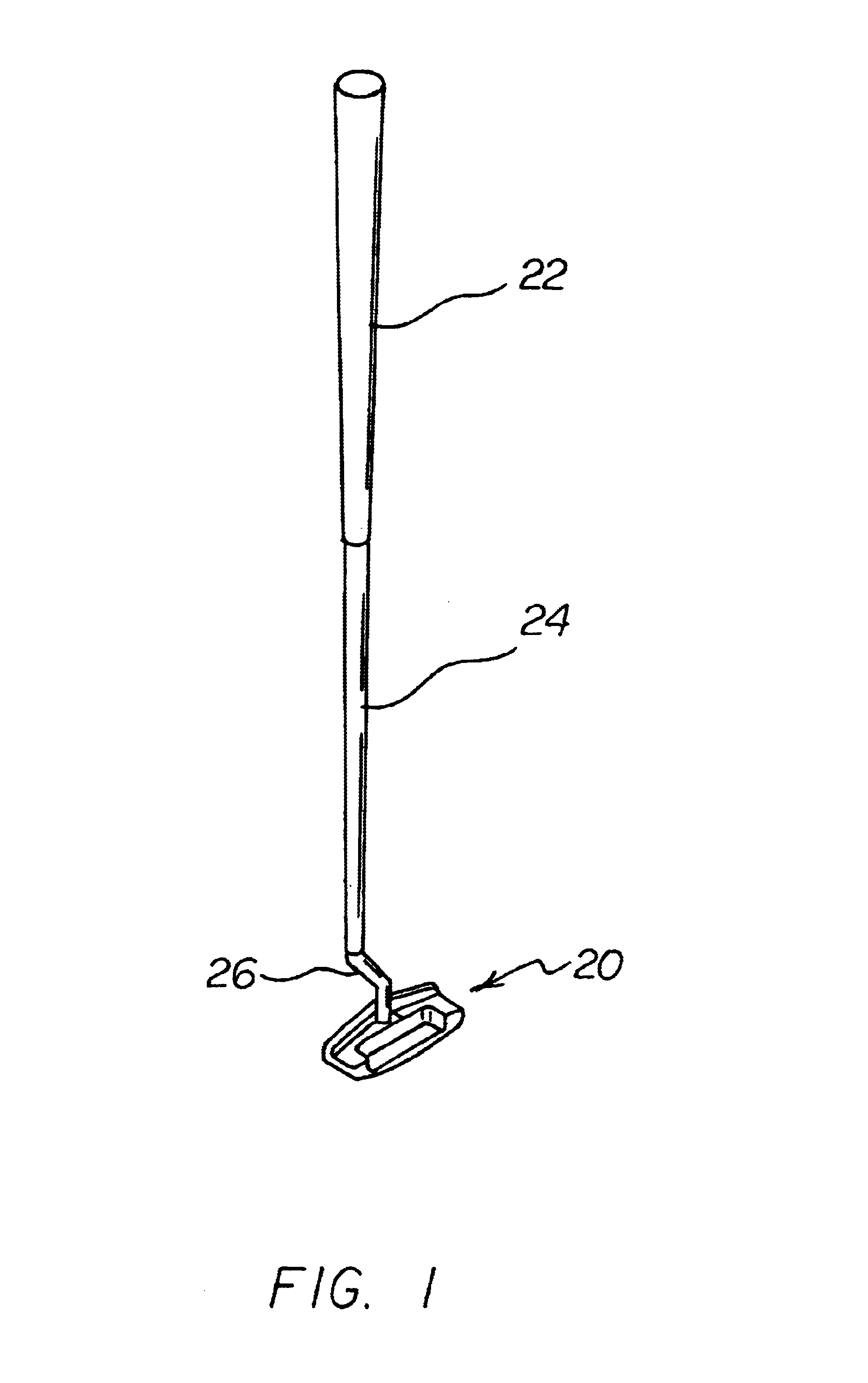 Putter golf club with alignment features