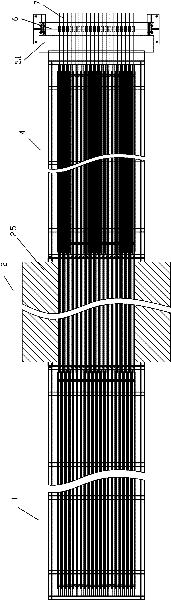 Thermal treatment furnace for carrying out continuous heating and cooling circulation on steel wires