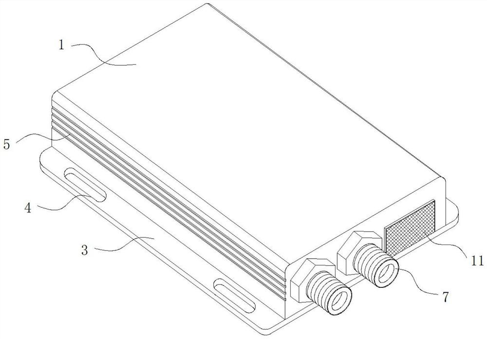 Communication terminal with lead loosening prevention structure for electronic communication