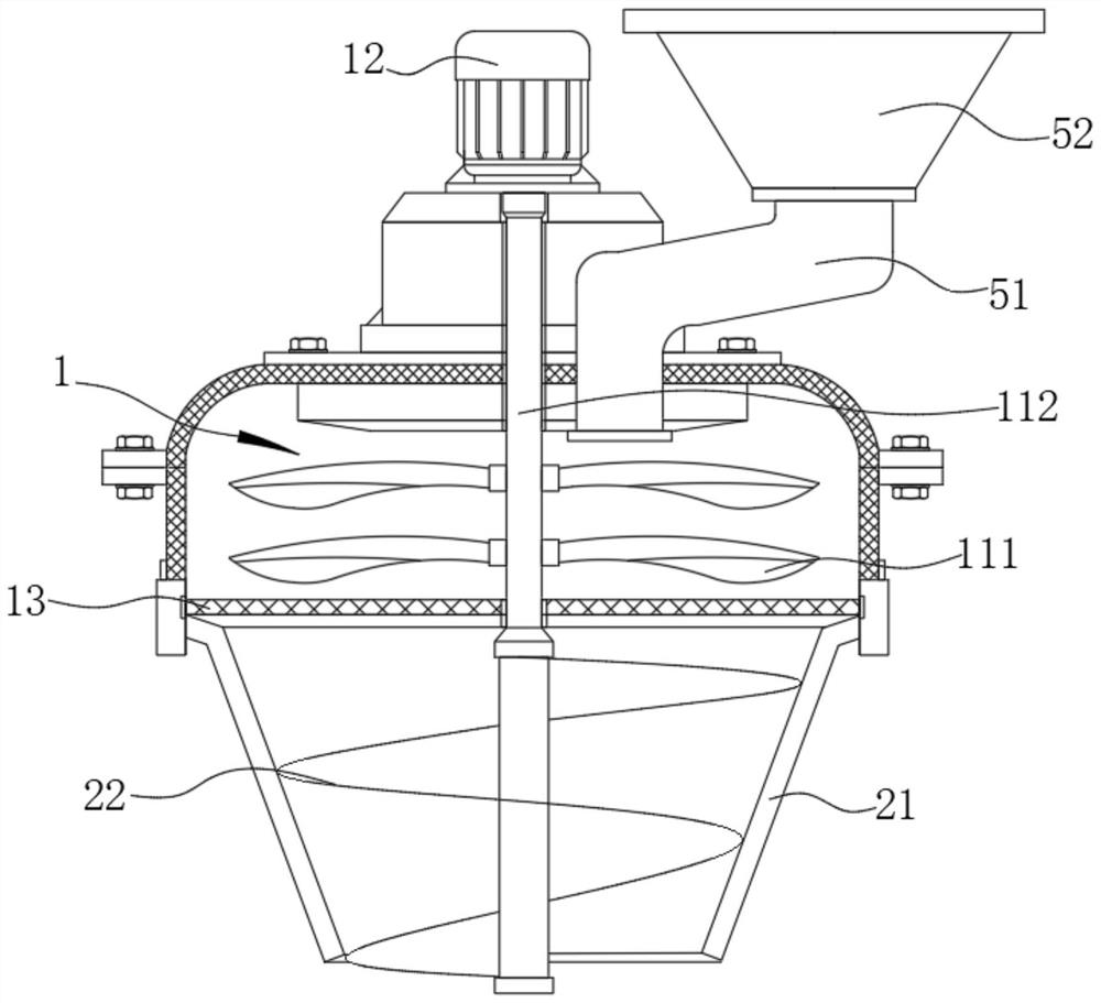 Pulverizer for producing dimethyl cyclosiloxane