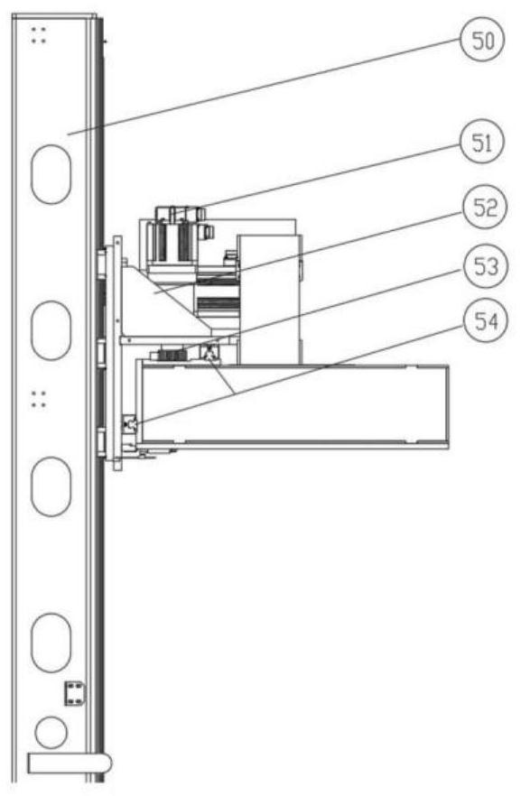 Five-axis linkage gantry type numerical control cutting system for full-automatic tapping of end socket