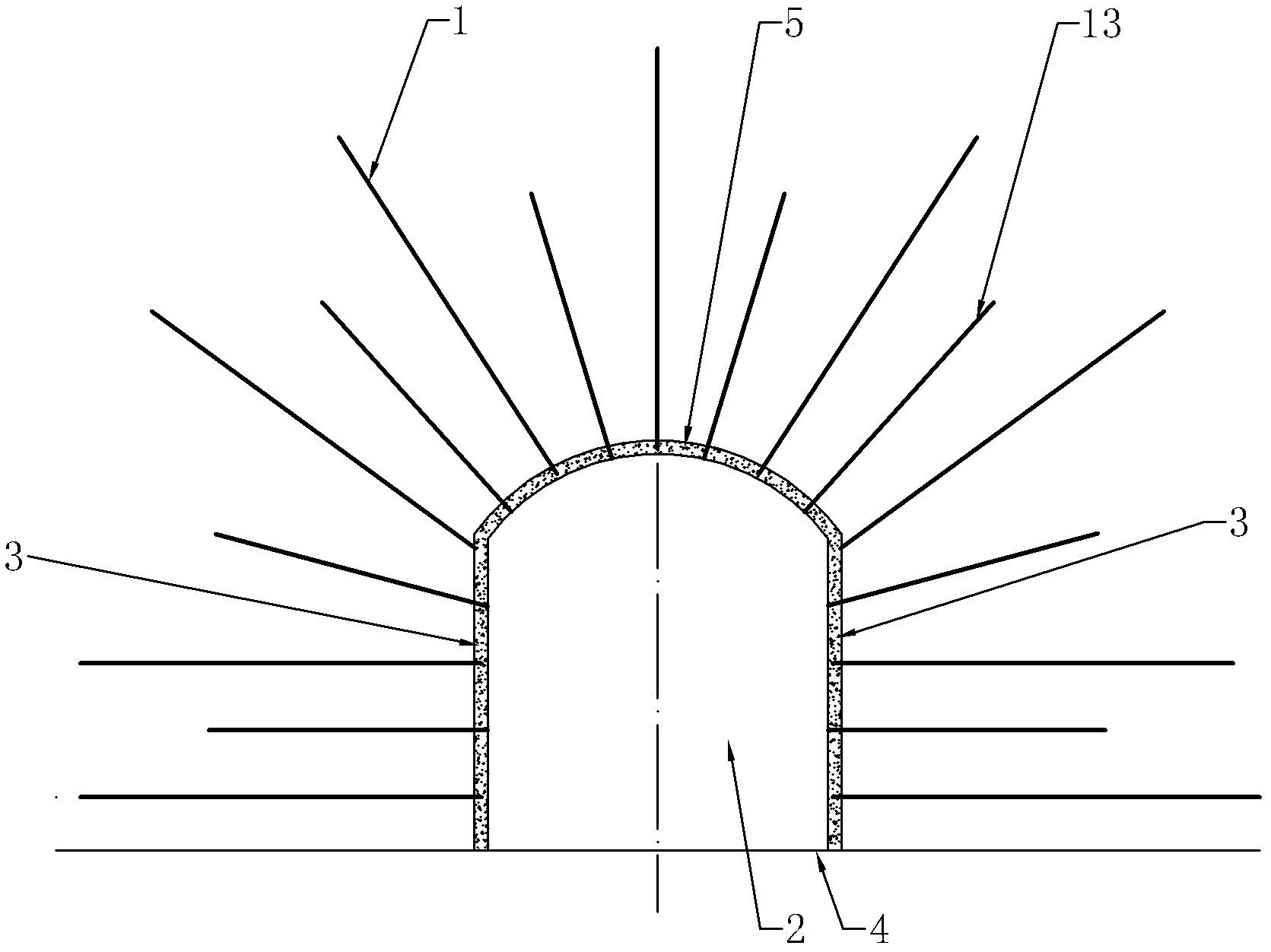 Full-length anchoring supporting method with intensive resin anchor rod and anchor-shotcrete net