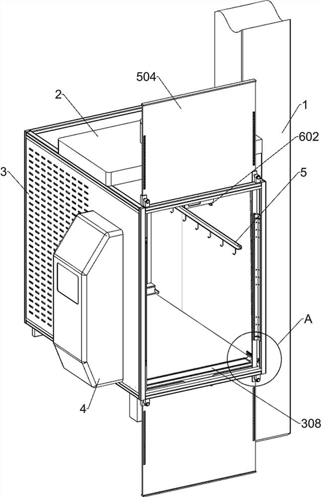 A vertical transport building construction hoist