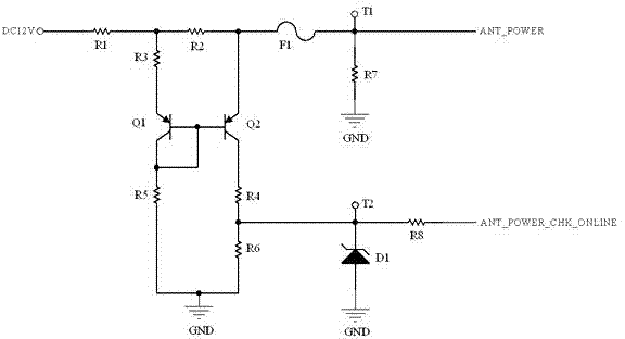 Device and method for enabling vehicle-mounted terminal to be compatible with active and passive antennas