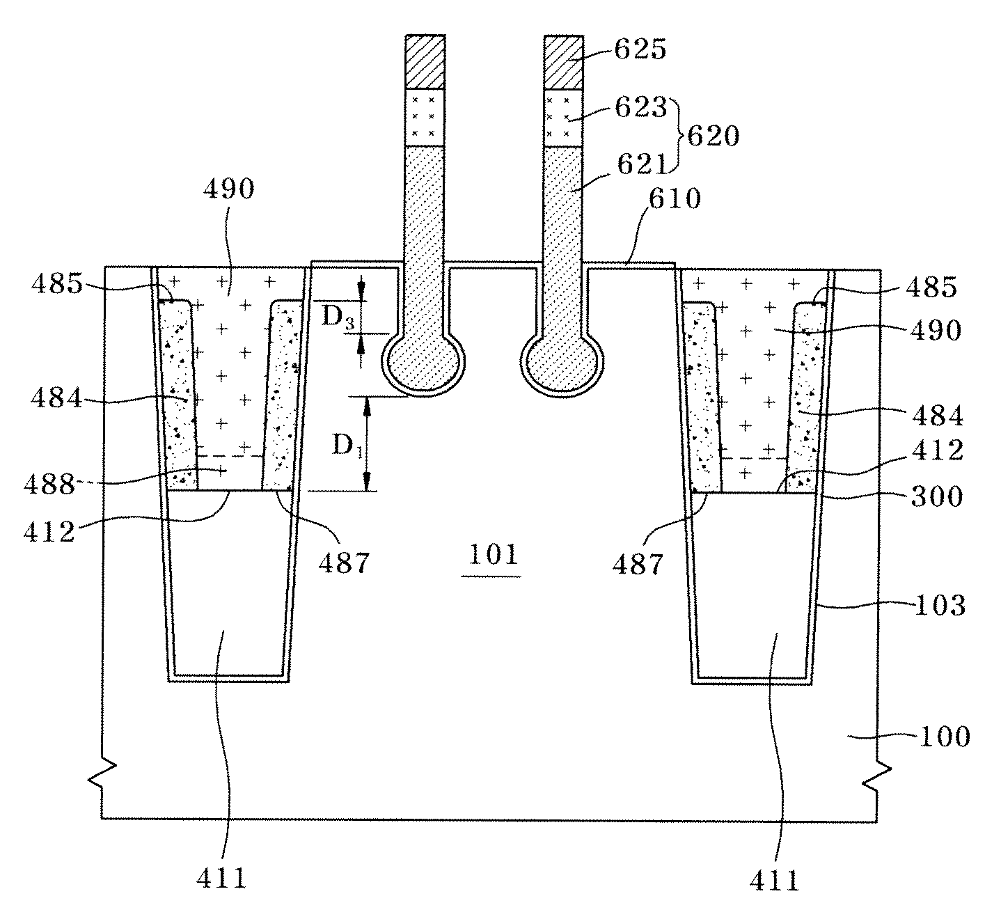 Semiconductor device having recess gate and isolation structure and method for fabricating the same